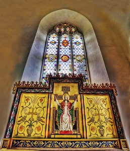 Image of interior of St Nectan's church