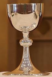 A silver chalice