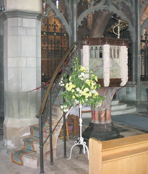 Pulpit at St Peter's Shaldon